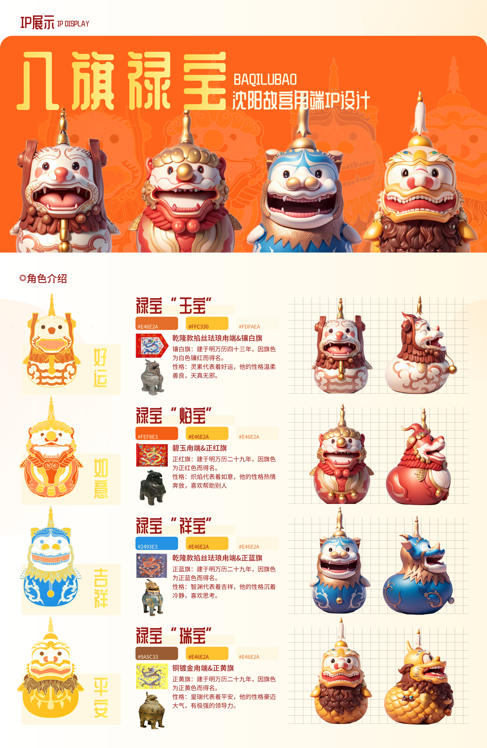 IP设计—沈阳故宫八旗禄宝